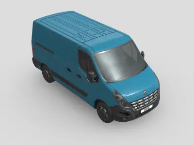 Renault Master 2012 L1H1 Panel Van Low-poly 3D model