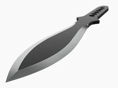 Knife throwing 06 3D model