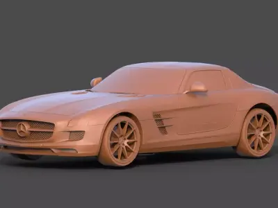 Mercedes-Benz SLS AMG 3D print model