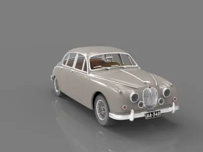 Jaguar Mark 2 New Version  Free 3D model