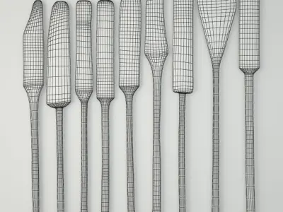 Oars by Like Lodka 3D model