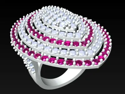 Diamond Ring - Womens Rings - N5191 3D print model