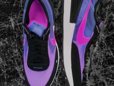 Nike 3D Shoes - PURPLE - PINK - NSW-WFFL1 Low-poly 3D model