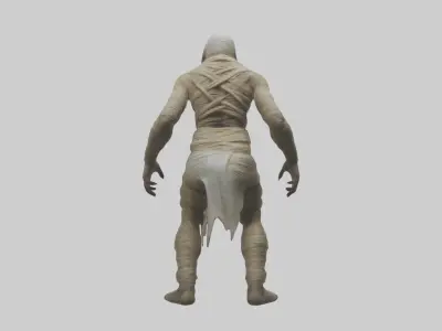 Scary Mummy Model Low-poly 3D model