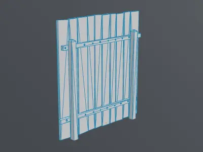 Realistic Wooden Fence - Game-Ready Asset Free low-poly 3D model