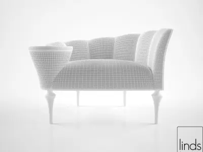 Linds Furniture Allan Occasional Chair 3D model