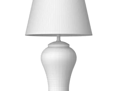 Table lamp SAFAVIEH Ginger Jar Sakura flowers Traditional  3D model