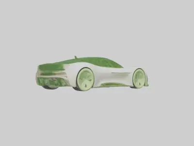 Eco Friendly Car Mode 1 Low-poly 3D model