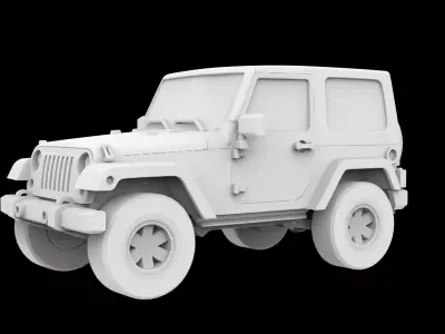 Jeep Wrangler 3D Printable Model 3D print model