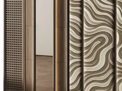 Decorative V83 Wall Panels 3D model