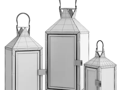 Candle Lanterns 3D model