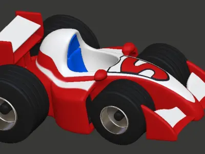 Senninha Little Senna Ayrton Senna cartoon 3D print model