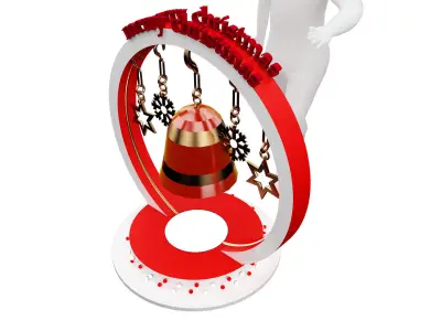 Christmas Gift Event Stand a344 3D model