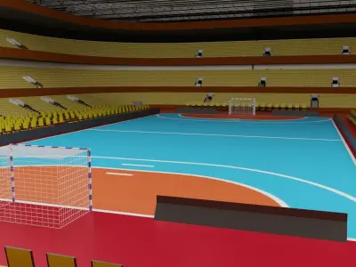 Handball Stadium Low-poly 3D model
