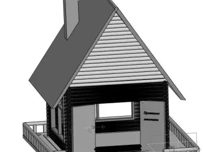 house bird feeder 3D model