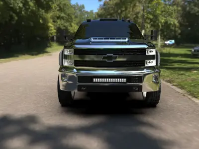 Chevrolet Silverado Truck 3d Model Low-poly 3D model