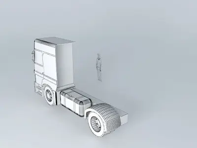 Truck semi Free 3D model