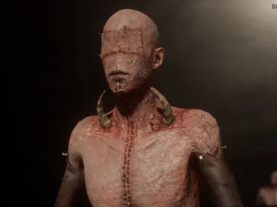 Low Poly Epic Skeleton Hell Creature Low-poly 3D model