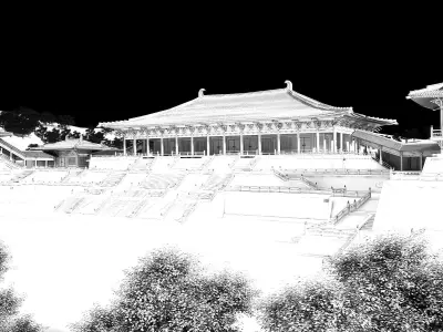 China temples church Historical sites palace Tang dynasty 3D model buy