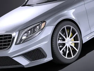 Mercedes-Benz S-Class S63 AMG 2016 VRAY 3D model