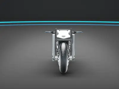 Electric motor scifi vehicle automotive ev 3D model