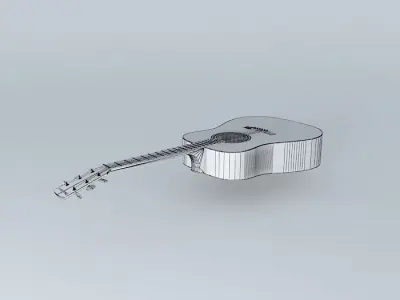Dreadnought Guitar Free 3D model