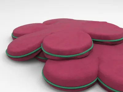 Daisy Pillow 3D model