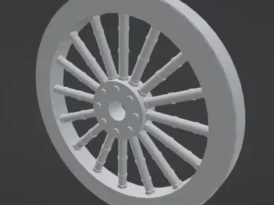 WHEEL FOR CURT 3D model