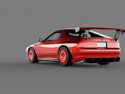 Mazda RX7 FC3S Tuned 3D model
