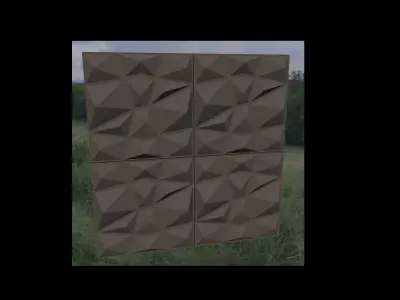Decorative Wall Panel Collection 3D model Free 3D model