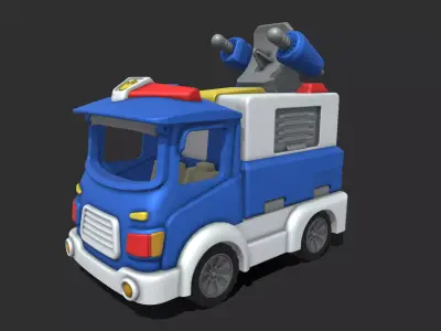 toy car Low-poly 3D model