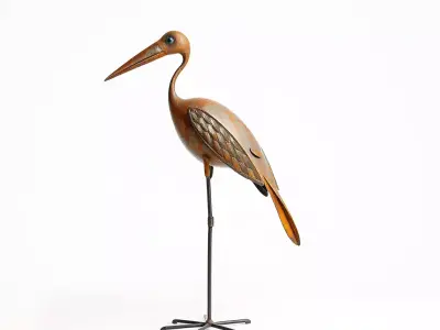 Bird Sculpture Model Pack with Detailed Textures Low-poly 3D model purchase