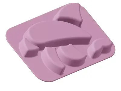 Plastic Kids Dolphin Plate 3D model