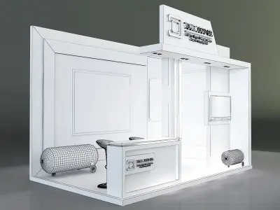 Booth Exhibition Stand a199  3D model