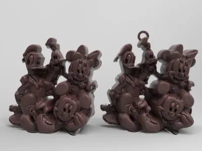 micky friends decor 3D print model