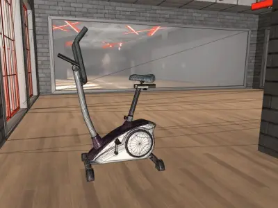 Stationary bicycle 3D model buy