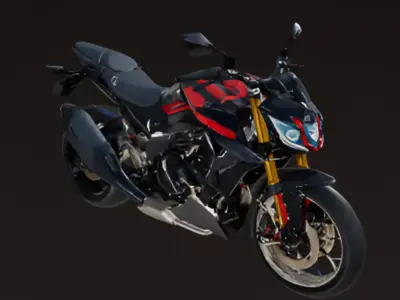 Street Motorcycle 3D model