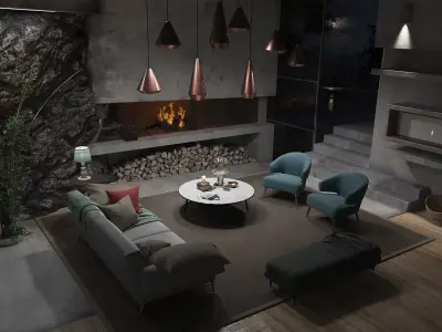 Juvet entrance room - Ex machina 3D model