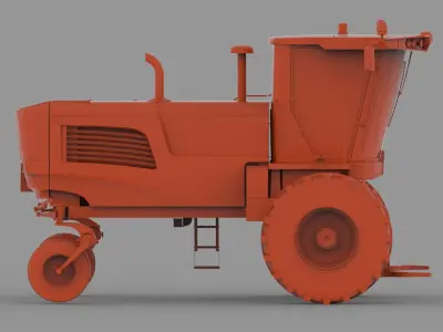 John Deere W260 3D print model