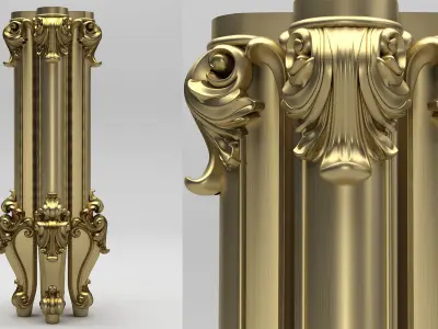 Carved Leg 3D model