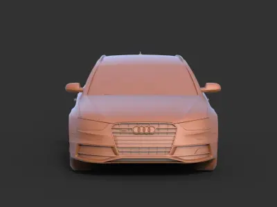 Audi S4 2013 3D print model