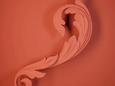 wood decor 3D model