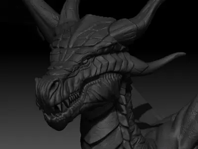 HighPoly Dragon 3D model