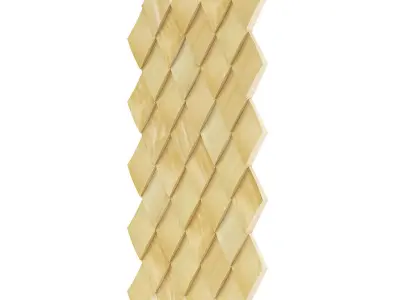 Wooden Wall Panel 3D model buy
