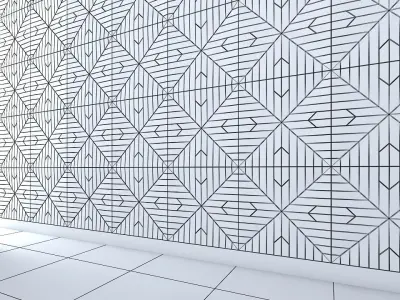3d wall panel Low-poly 3D model shop