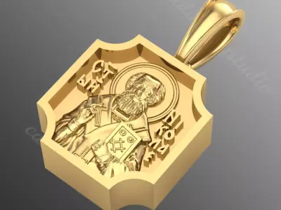 Pendant od 65 religion  3D print model