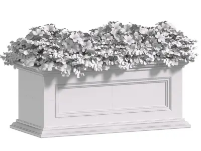 Window and Balcony Flower Box Pot 3D model buy