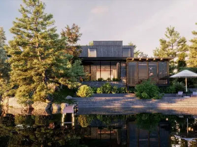 NEO Villa Exterior Design and Interior 3D model