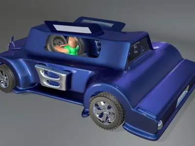 Car Model Games 3d Game Engine Low-poly 3D model