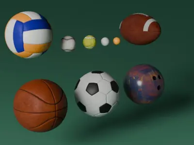 SportsBalls 3D model